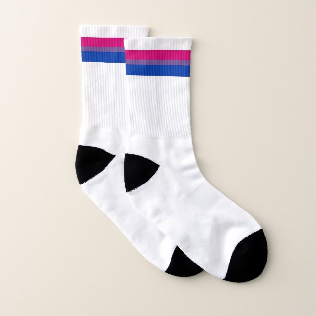 Calcetines Bandera del Orgullo Bisexual (Par)