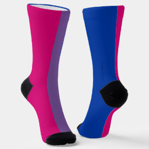 Calcetines Bandera del Orgullo Bisexual de SlipperyJoe lavand