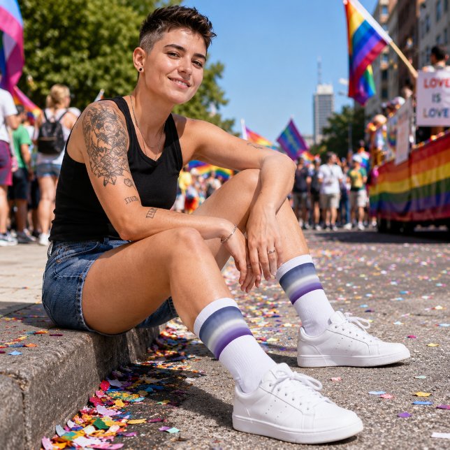 Calcetines Bandera del Orgullo Lesbiano Butch Gradiente (Subido por el creador)