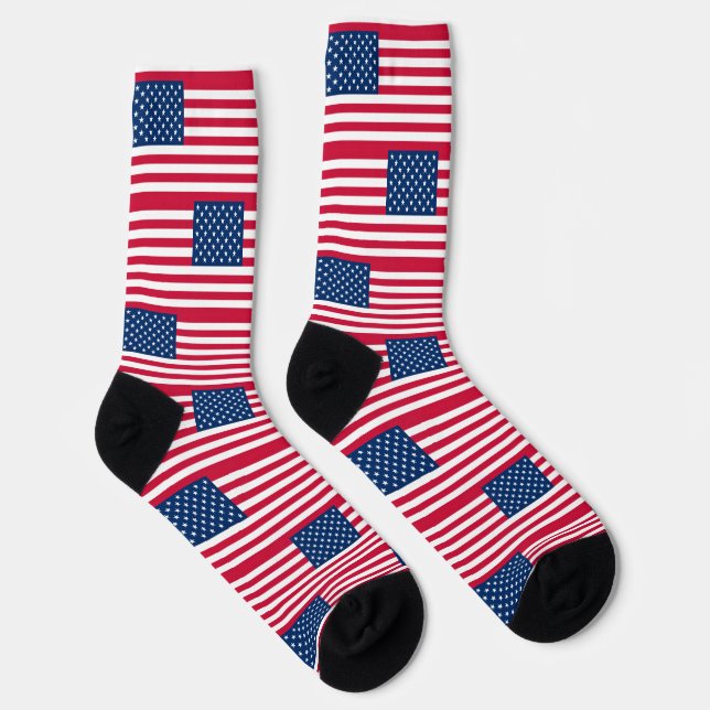 Calcetines Bandera estadounidense agita a Estados Unidos Patr (Derecha)