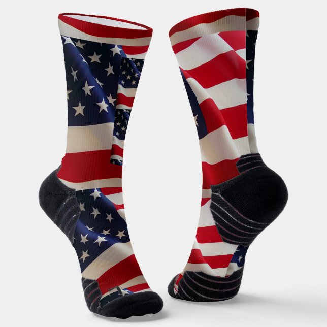 Calcetines Bandera estadounidense de EE. UU. (Angular)