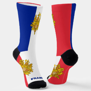 Calcetines Bandera francesa patriótica, sustentable Francia p