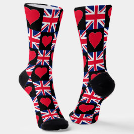 Calcetines Bandera nacional del Reino Unido Orgullo Patriótic
