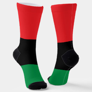 Calcetines bandera panafricana, historia negra afroamericana