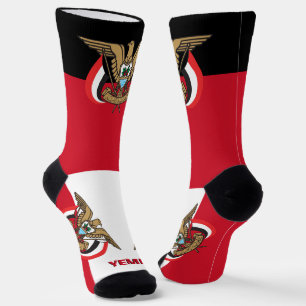 Calcetines Bandera yemení patriótica, prima sostenible en Yem