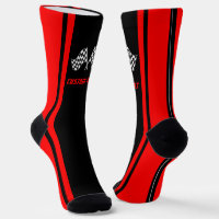 Banderas de coches de Carreras de rayas rojas - Pe
