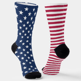 Calcetines Banderas de Estados Unidos y bandas Bandera Patrió