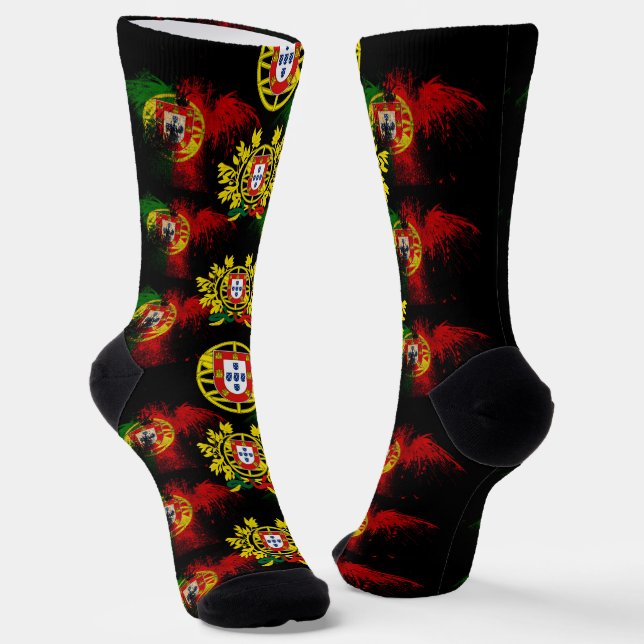 Calcetines Banderas de Portugal (Angular)