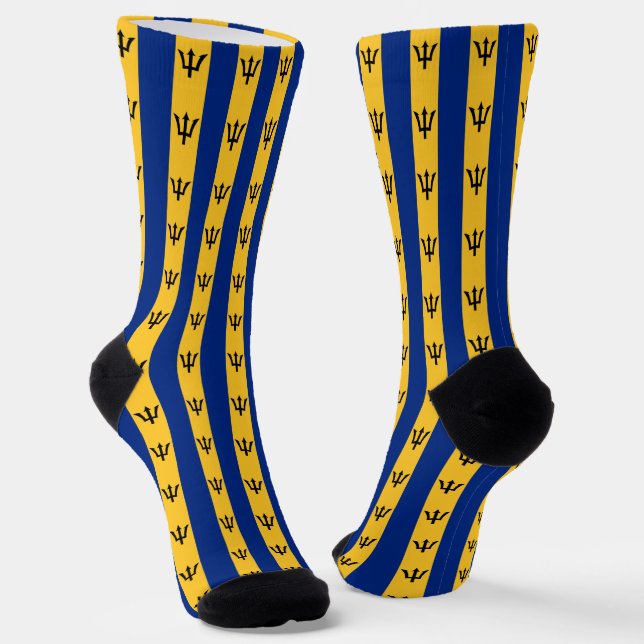 Calcetines Barbados Socks, moda patriótica de la bandera de B (Angular)