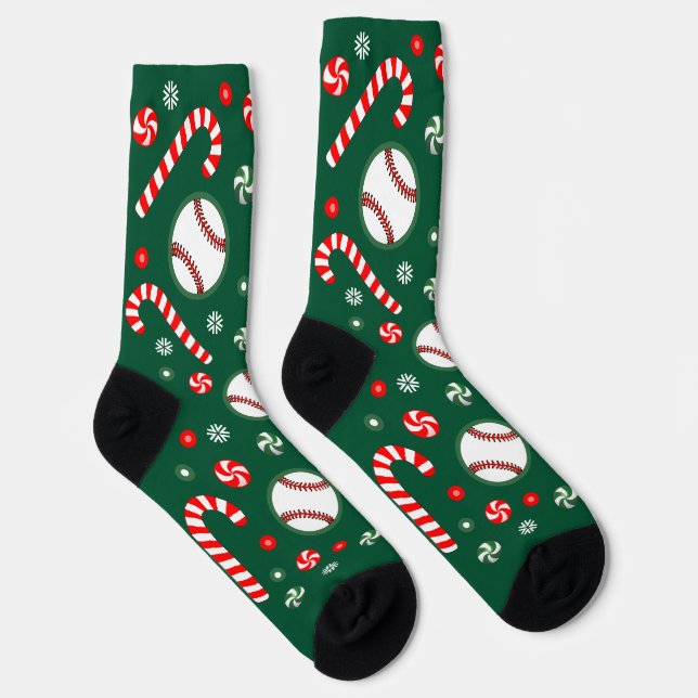 Calcetines Baseball Christmas Holiday Gifts (Derecha)