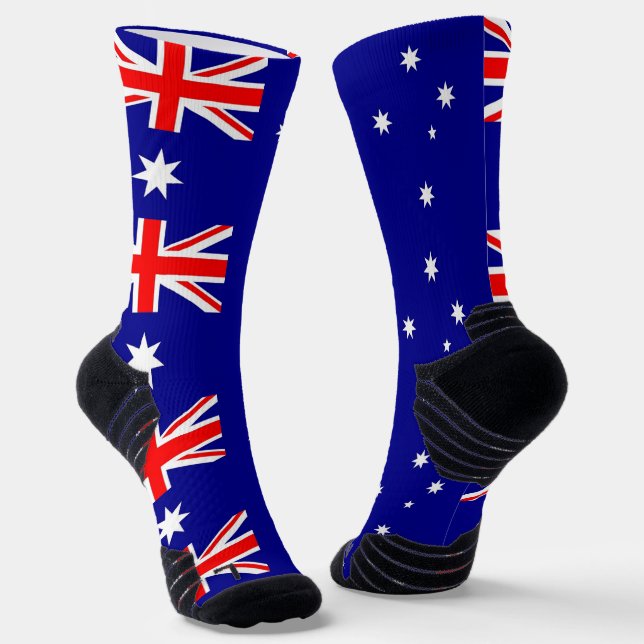 Calcetines Batalla de equipo atlético con bandera de Australi (Angular)