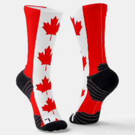 Calcetines Batalla de equipo atlético con bandera de Canadá