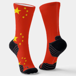 Calcetines Batalla de equipo atlético con bandera de China