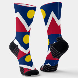 Calcetines Batalla de equipo atlético con bandera de Denver C