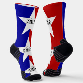 Calcetines Batalla de equipo atlético con bandera de San Anto