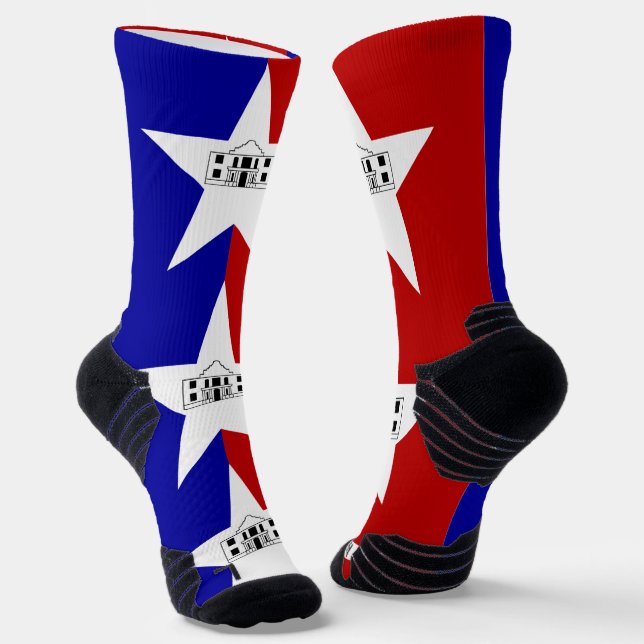 Calcetines Batalla de equipo atlético con bandera de San Anto (Angular)