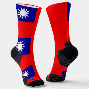 Calcetines Batalla de equipo atlético con bandera de Taiwán