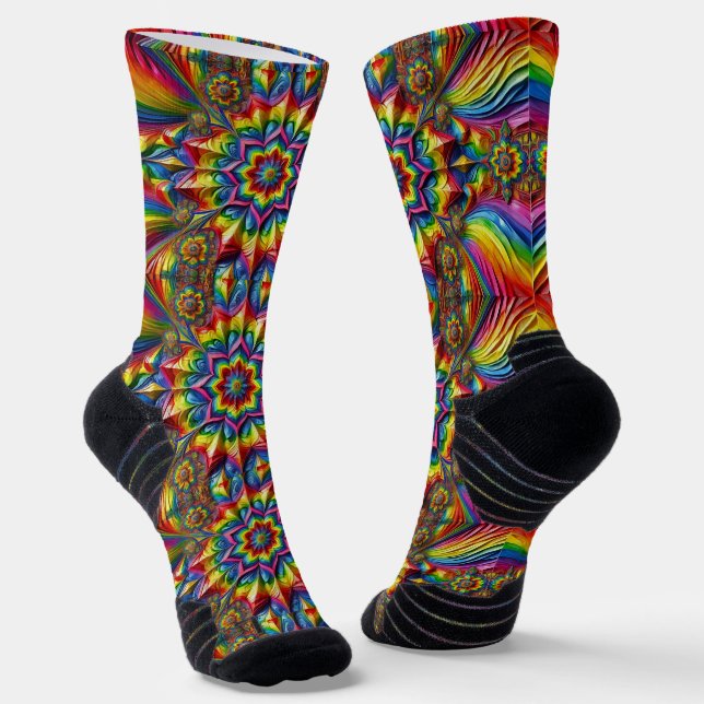 Calcetines Batalla deportiva con colores LGBT (Angular)