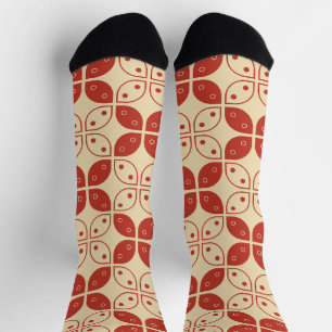 Calcetines Batik Kawung, patrón indonesio, javanés, étnico
