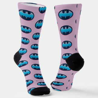 Calcetines Batman | Símbolo rosa y azul