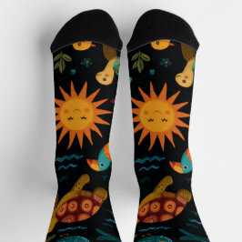 Calcetines Beach Life Animals Crew Socks Gift