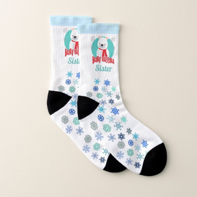Calcetines Beary Huggable Navidades de invierno llevan person (Par)