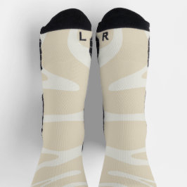 Calcetines Beige Cream Simple Organic Pattern