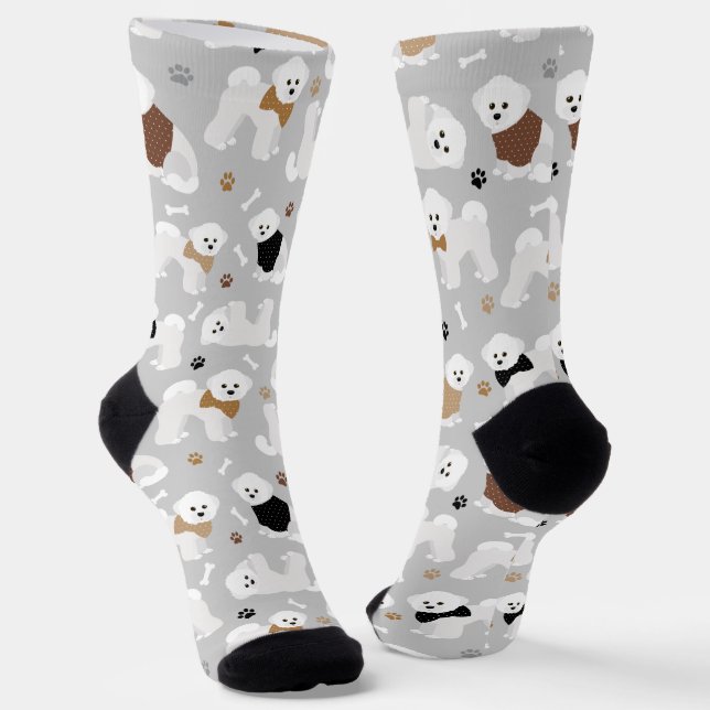 Calcetines Bichon Frise Bones y Paws (Angular)