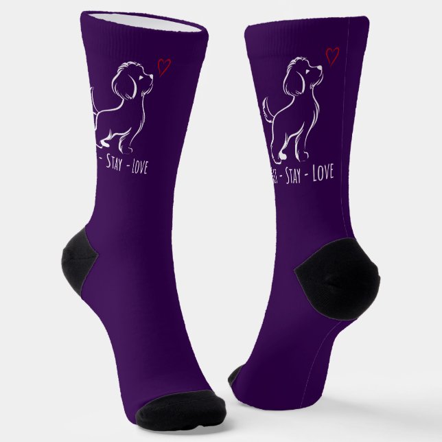 Calcetines Bichon Sit-Stay-Love (Angular)