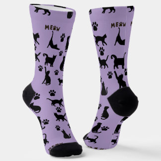 Calcetines Black and White Tuxedo Cat Patterned Socks Gift
