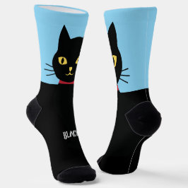 Calcetines Black Cat Socks Gift for Cat Lovers