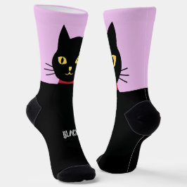 Calcetines Black Cat Socks Gift for Cat Lovers