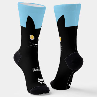 Calcetines Black Cat Socks Gift for Cat Mom & Cat Dad Lovers