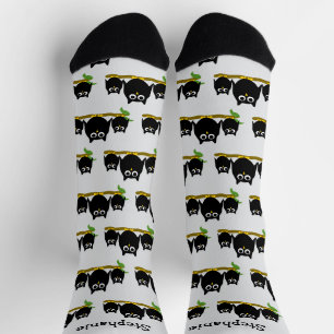 Calcetines Black Owls Diseño Personalizado