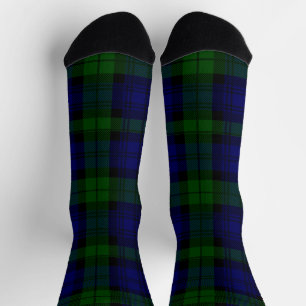 Calcetines Black Watch Tartan Blue Green Plage