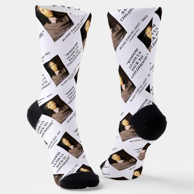 Calcetines Blaise Pascal Wisdom Nos Lleva De Nuevo A La Infan (Angular)