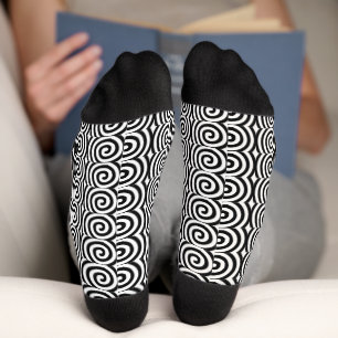 Calcetines blancos gruesos Swirls