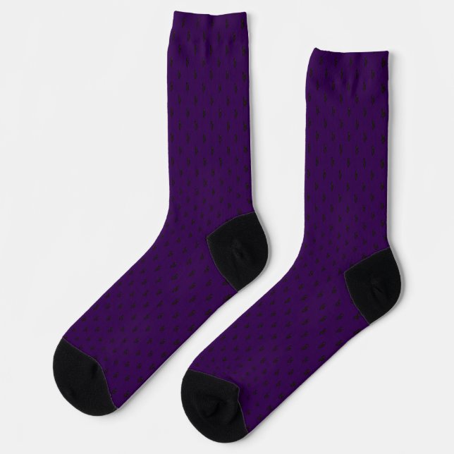 Calcetines Blinky el Murciélago patrón Morado Oscu (Izquierda)