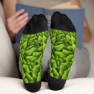 Calcetines Bloom fractal esmeralda