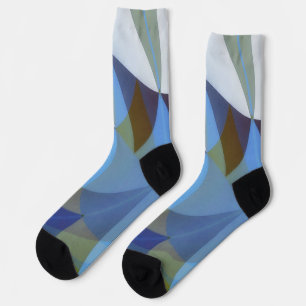 Calcetines Blue Abstract Art Crazy Socks