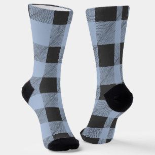Calcetines Blue and Black Buffalo Plaid