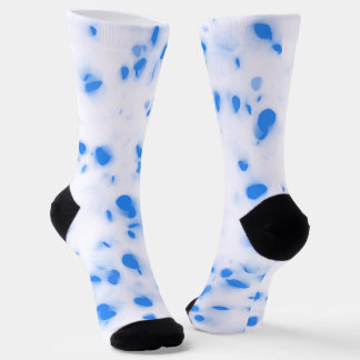 Calcetines Blue Halftone Polka Sustainable Premium Crew Socks