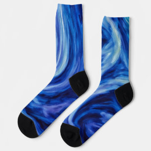 Calcetines Blue Tornado Wind Art Crazy Socks