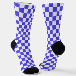 Calcetines Blueberry cream checkered pattern
