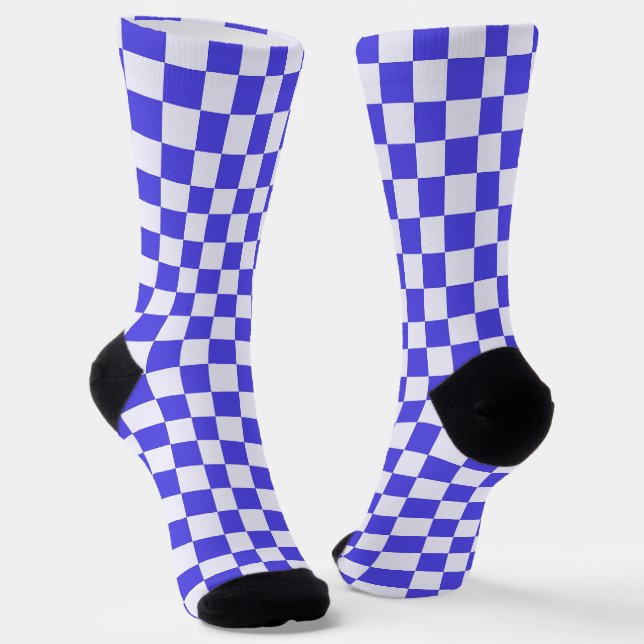 Calcetines Blueberry cream checkered pattern (Angular)