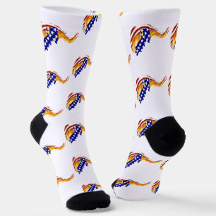 CALCETINES BMX / MOTOCICLISMO DE TIERRA PATRIÓTICO DE EE. UU.