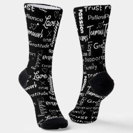 Calcetines Bodas blancos y negros dan consejos sobre el éxito
