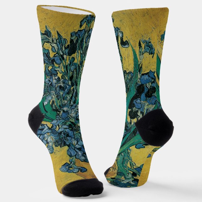 Calcetines Bodegón con jarron y lirios de Vincent van Gogh (Angular)
