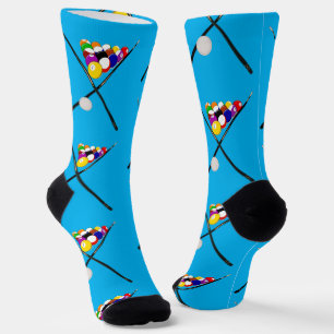 Calcetines Bolas de billar y tacos de billar