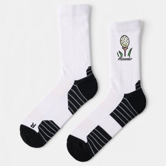 Calcetines Bolas de golf de gran tamaño Tees de oro personali (Izquierda)